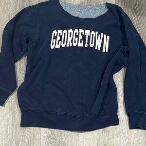 Brandy Melville Navy Georgetown Sweatshirt